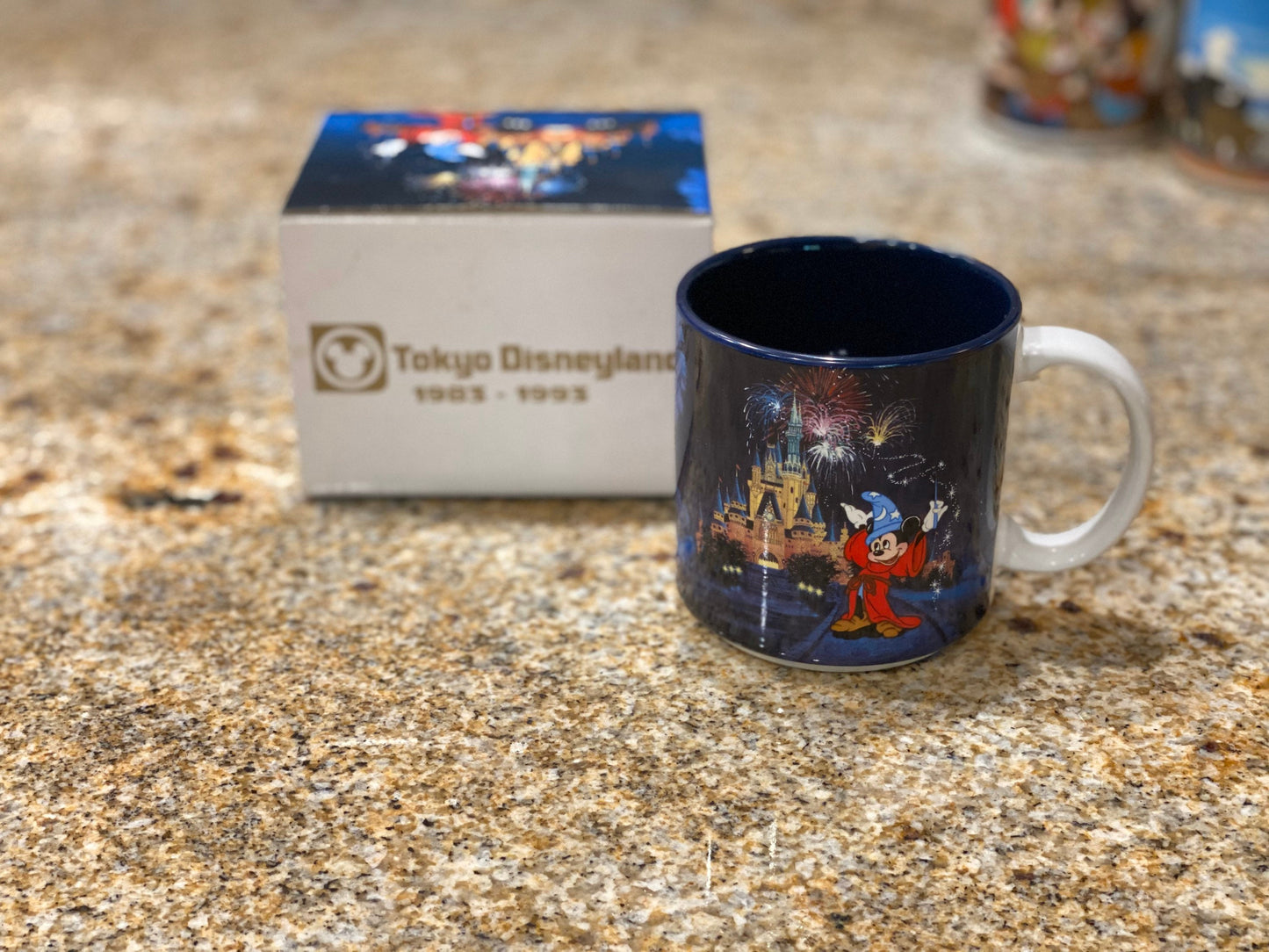 Tokyo Disneyland 10th Anniversary Celebration Souvenir Coffee Cup Mug