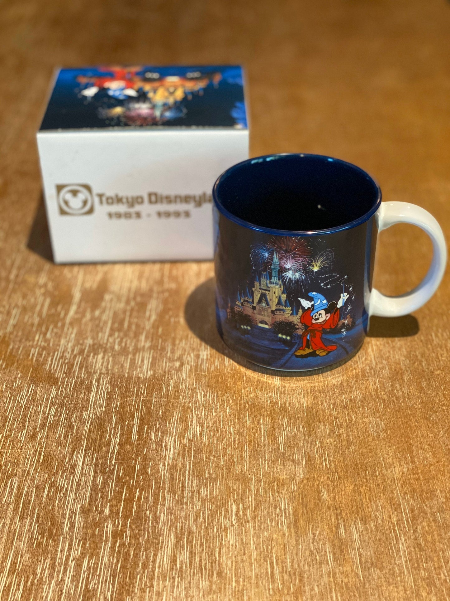 Tokyo Disneyland 10th Anniversary Celebration Souvenir Coffee Cup Mug