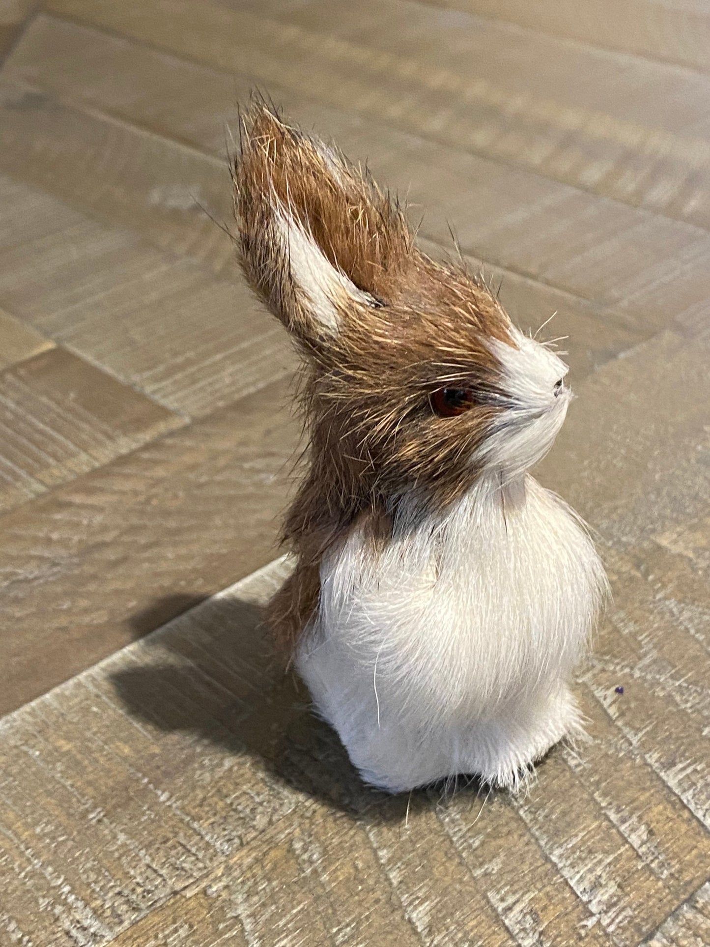 Vintage Furry Rabbit Stuffed Figurine