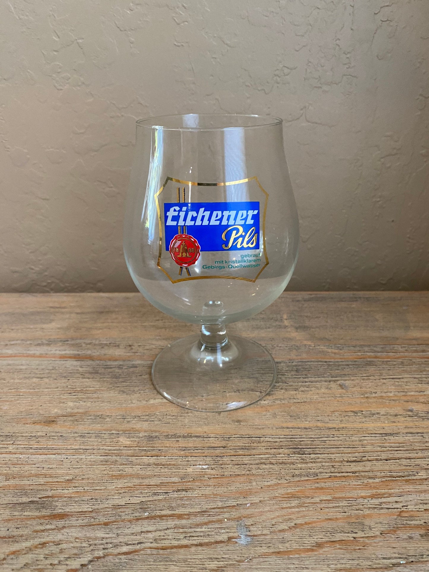 Vintage Eichener Pils Beer Glass Tulip Beer Glass