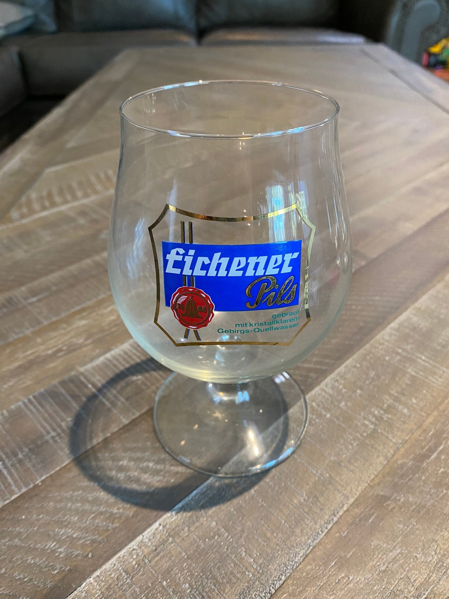 Vintage Eichener Pils Beer Glass Tulip Beer Glass