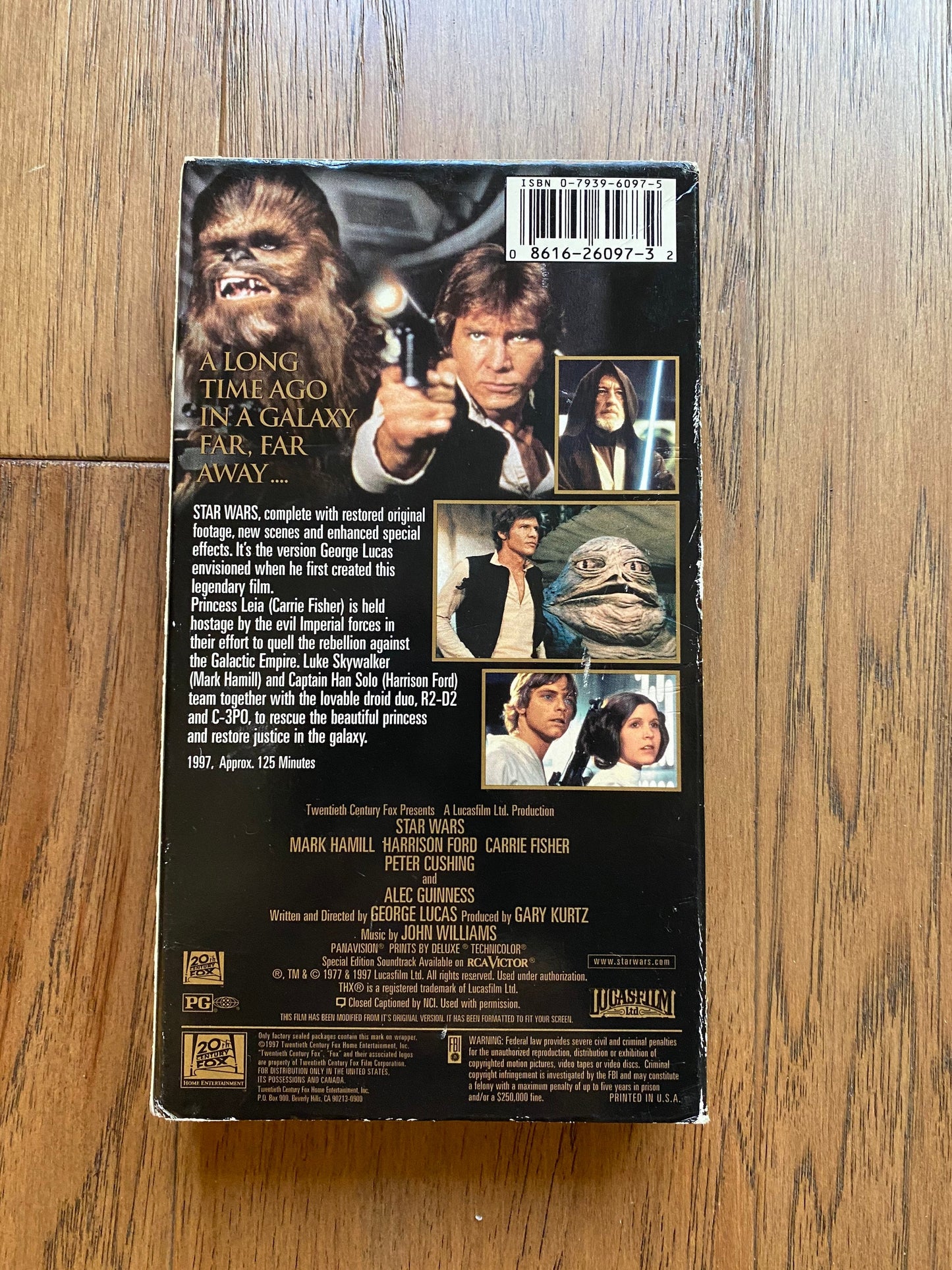 1997 Star Wars Video VHS