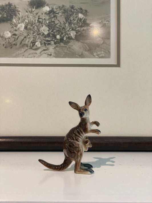 Vintage Bone China Kangaroo Figurine