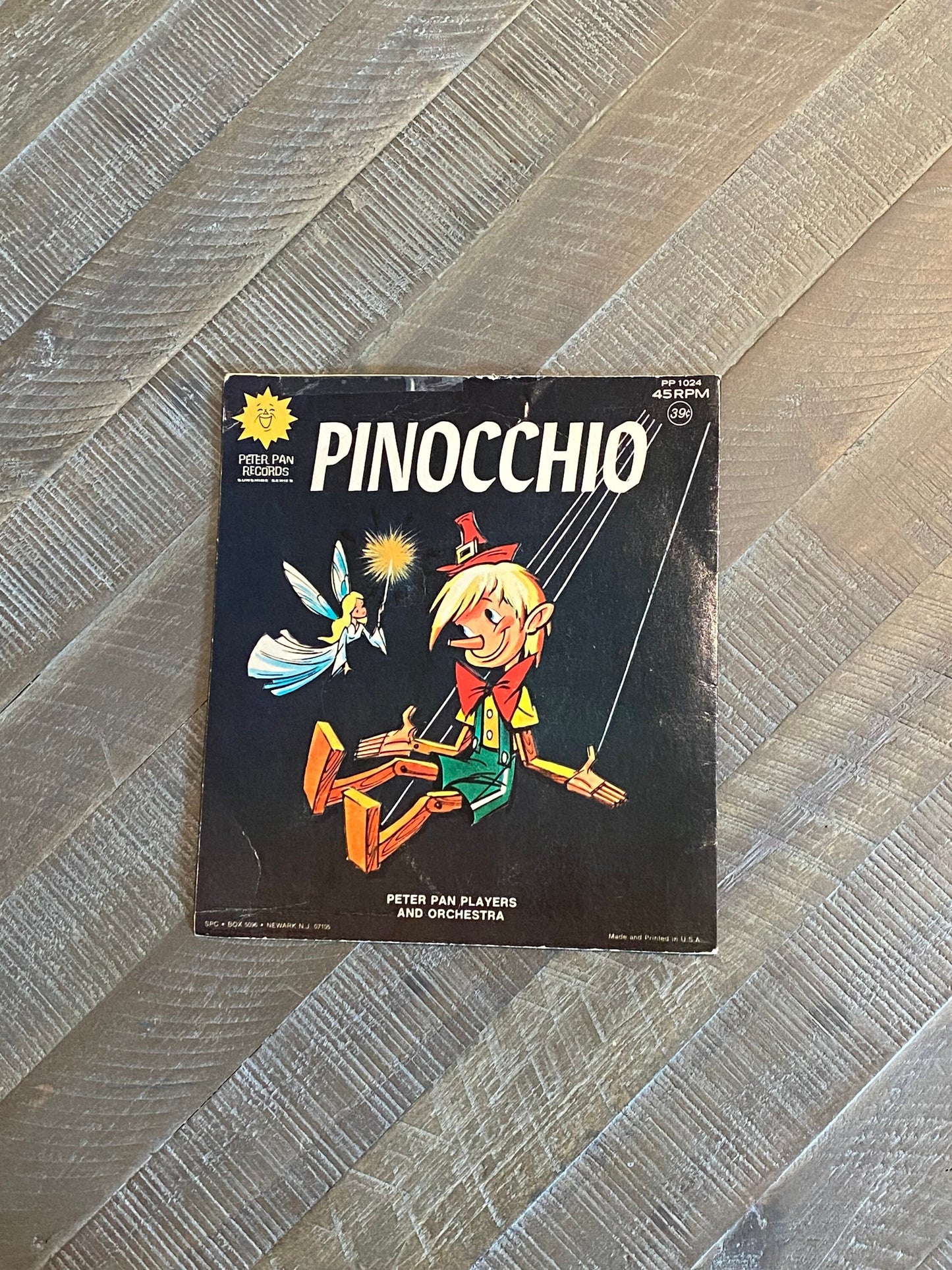 Peter Pan Records Double Record Pinocchio and Aladdin