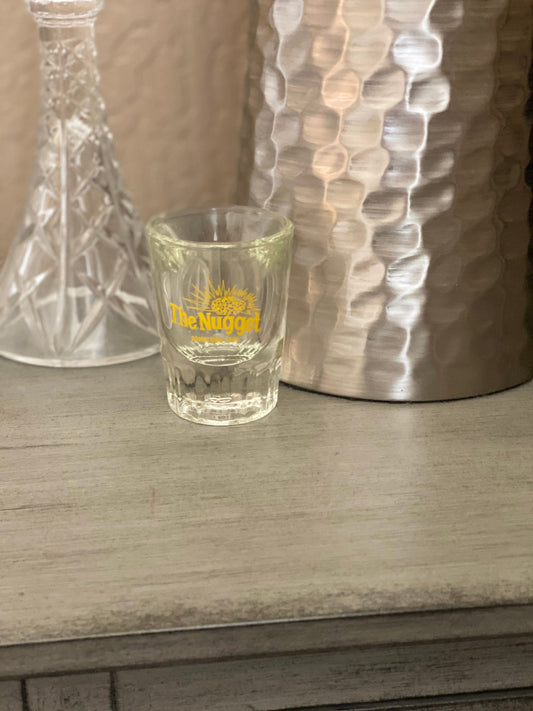 Vintage The Nugget Casino Downtown Reno Shot Glass