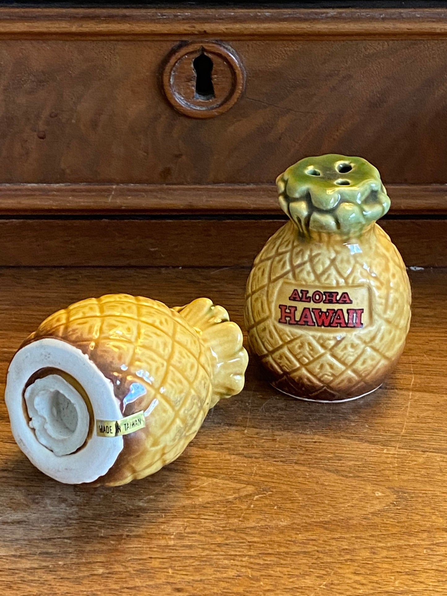 Vintage Aloha Salt and Pepper Shakers