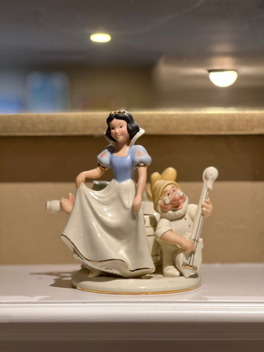 Lenox Disney Limited Edition Snow White and The Seven Dwarfs Candle Sticks Snow White Candle Holders
