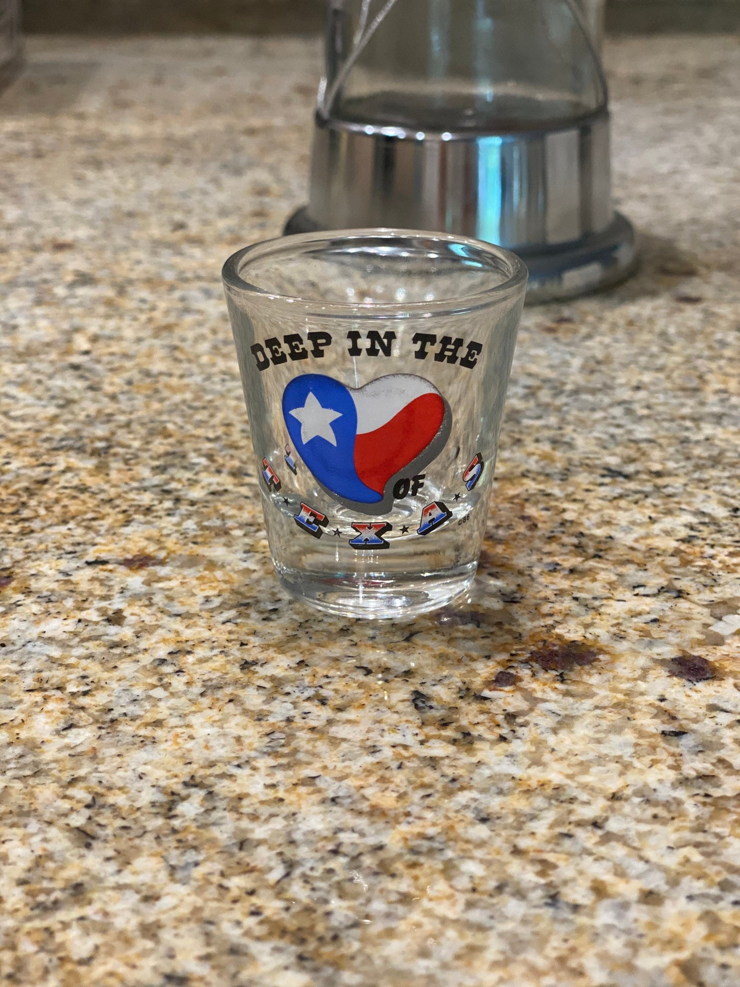 Vintage Deep In The Heart Of Texas Souvenir Shot glass