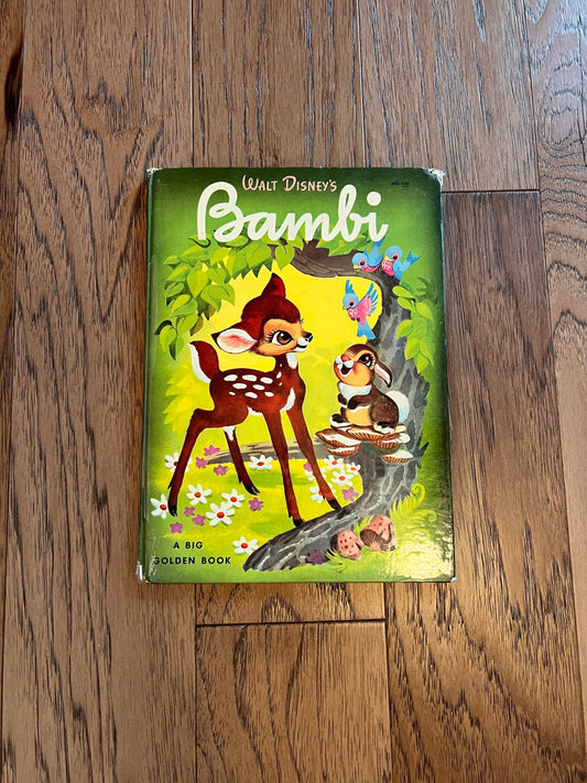 Vintage Golden Book Walt Disney Bambi Book Walt Disney Productions