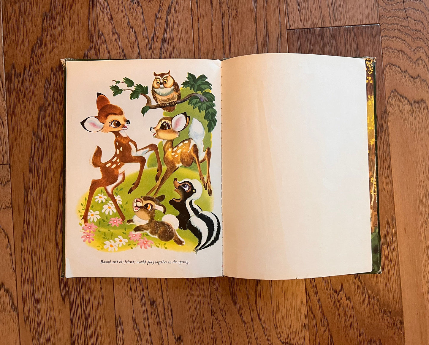 Vintage Golden Book Walt Disney Bambi Book Walt Disney Productions