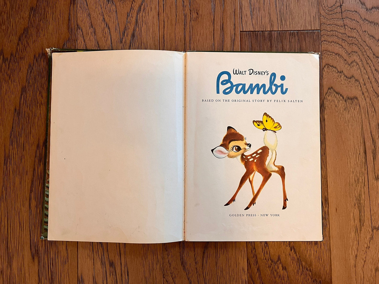 Vintage Golden Book Walt Disney Bambi Book Walt Disney Productions