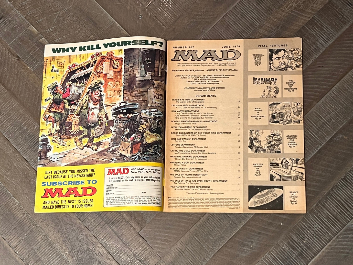 1979 #207 Mad Magazine Animal House Star Wars Humor Funny Magazine