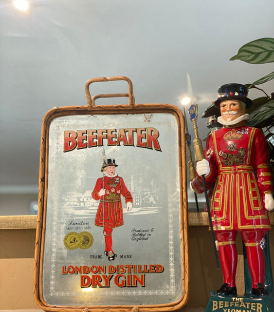 Beefeaters London Dry Gin Wooden Mirror Tray