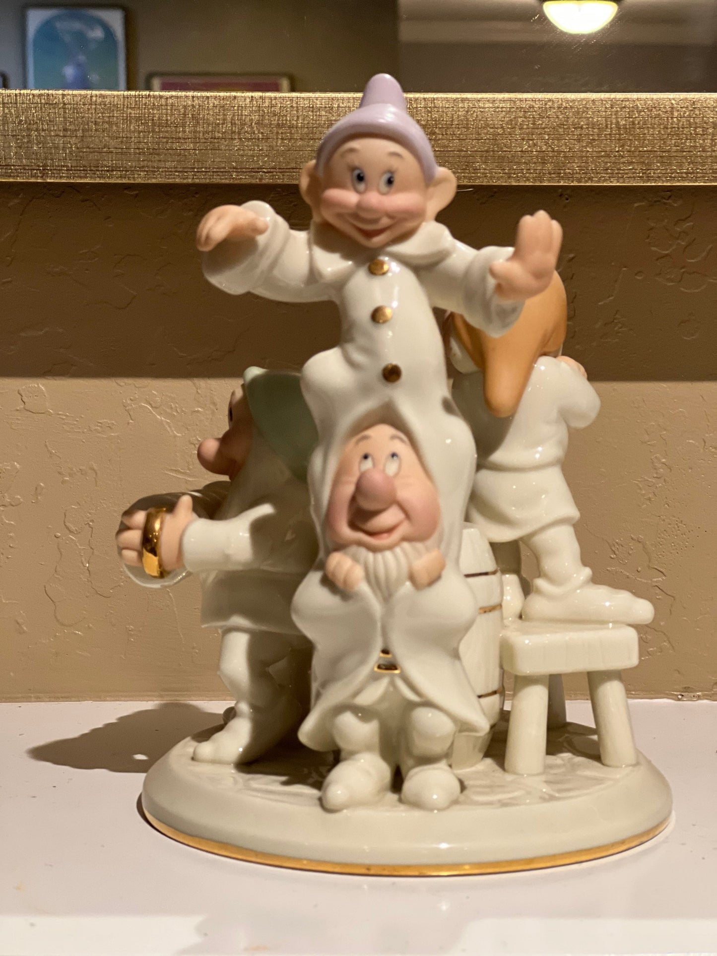 Lenox Disney Limited Edition Snow White and The Seven Dwarfs Candle Sticks Snow White Candle Holders