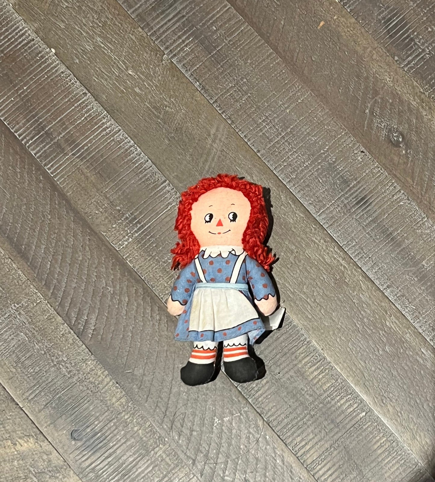 Raggedy Ann Holiday Christmas Ornament Raggedy Ann Mislabeled Plush Knickerbocker