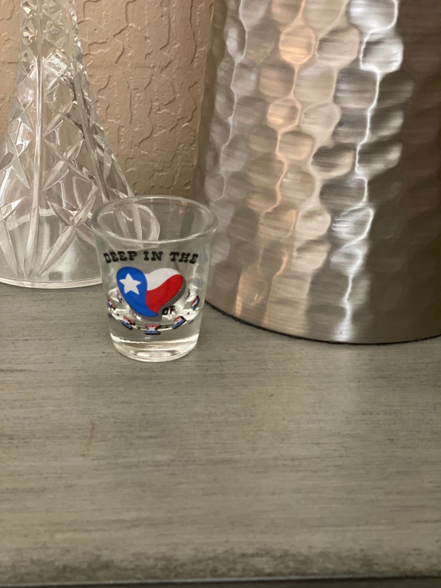 Vintage Deep In The Heart Of Texas Souvenir Shot glass