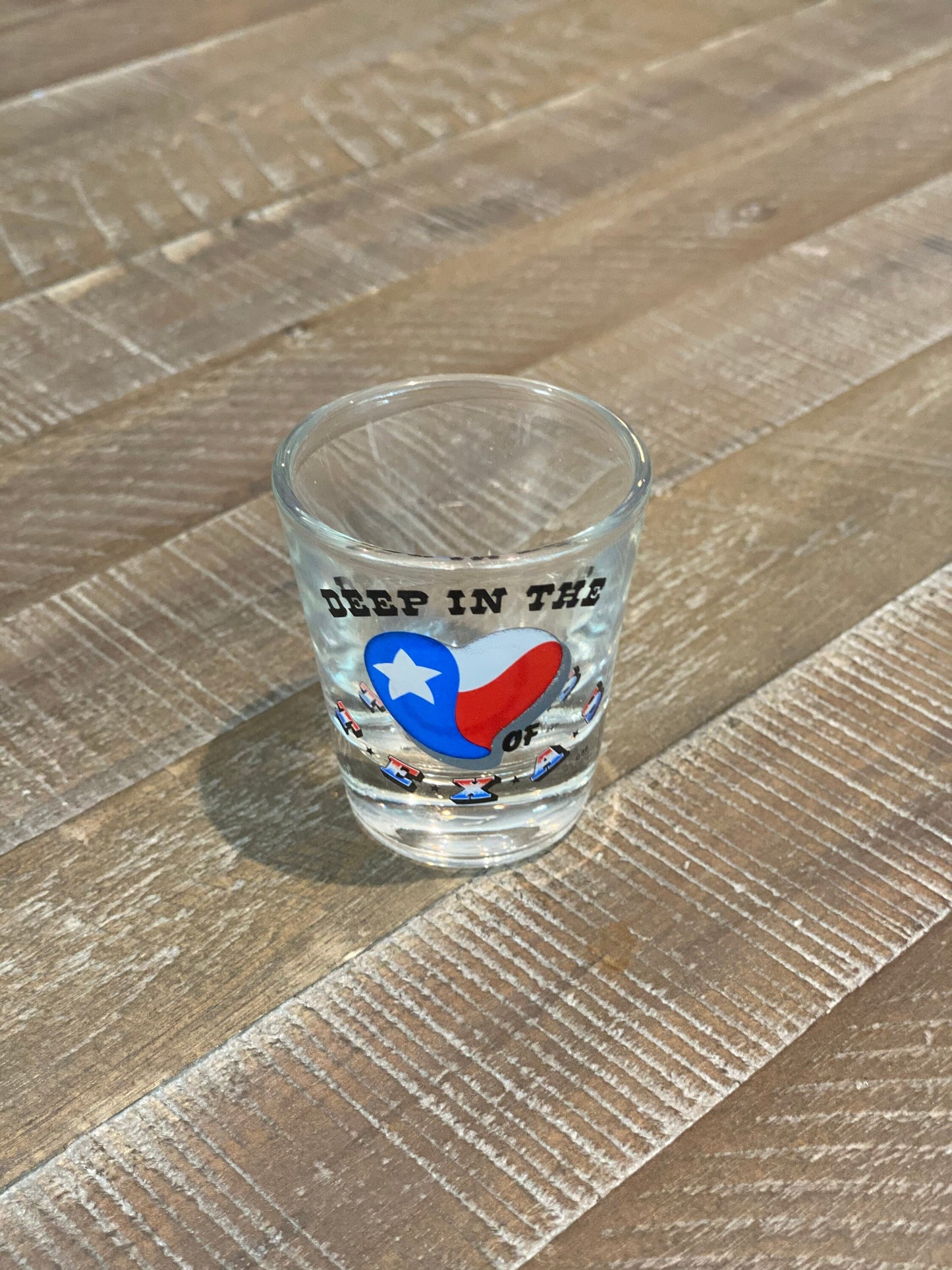 Vintage Deep In The Heart Of Texas Souvenir Shot glass