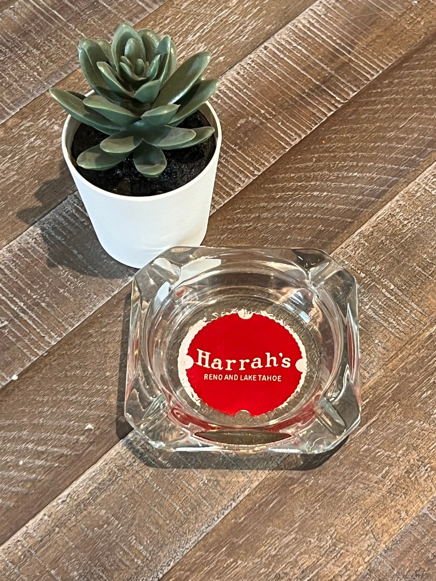 Harrah's Casino Lake Tahoe and Reno Collectible Ashtray