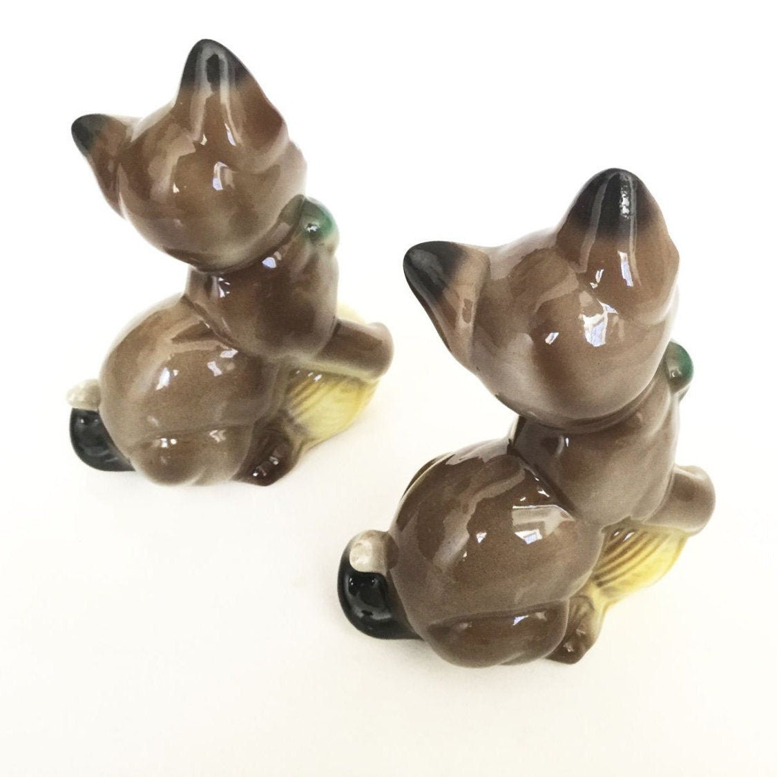 Royal Copley Large Kitten Figurine Set of Two